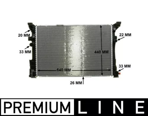 Radiator, engine cooling