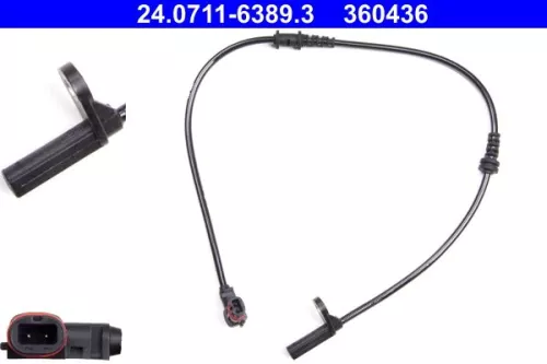 ATE Sensor, wheel speed (24.0711-6389.3)