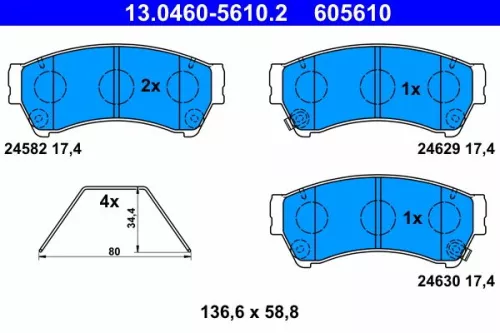Brake Pad Set, disc brake