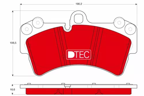 TRW Brake Pad Set, disc brake (GDB1548DTE)
