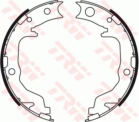 Brake Shoe Set, parking brake