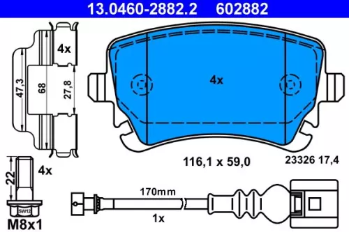 Brake Pad Set, disc brake