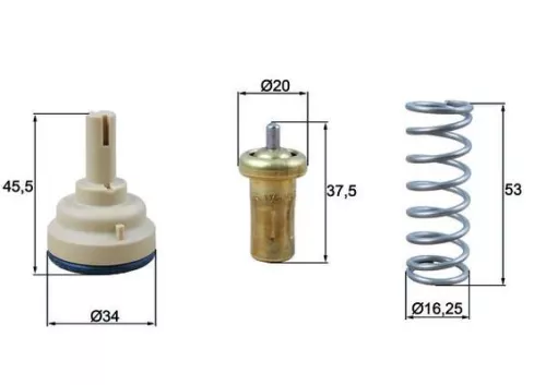 Thermostat, coolant