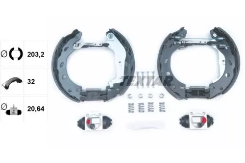 TEXTAR Brake Shoe Set (84057402)
