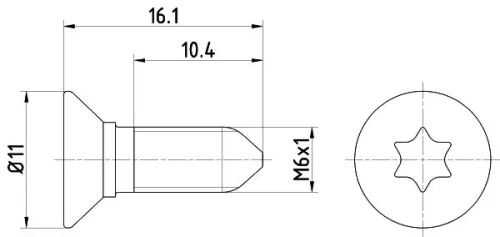 TEXTAR Bolt, brake disc (TPM0008)