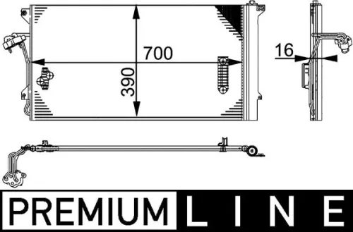 MAHLE Condenser, air conditioning (AC659000P)