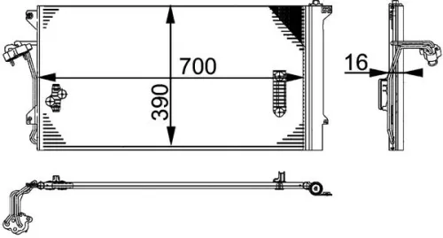 MAHLE Condenser, air conditioning (AC659000P)