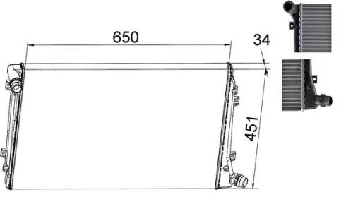 Radiator, engine cooling