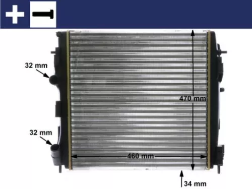 Radiator, engine cooling
