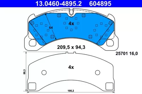 Brake Pad Set, disc brake