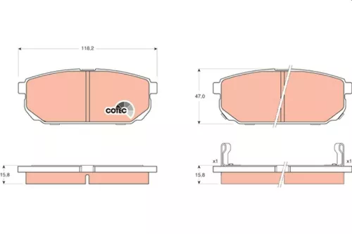 Brake Pad Set, disc brake