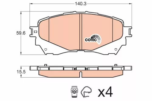 Brake Pad Set, disc brake