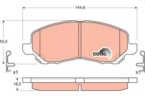 Brake Pad Set, disc brake