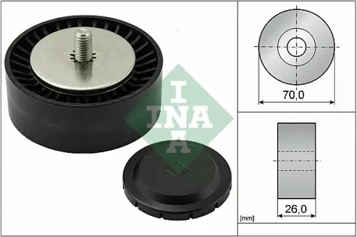 Deflection/Guide Pulley, V-ribbed belt