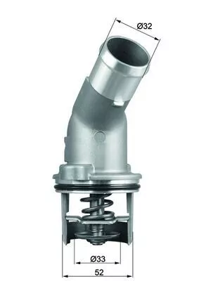Thermostat, coolant