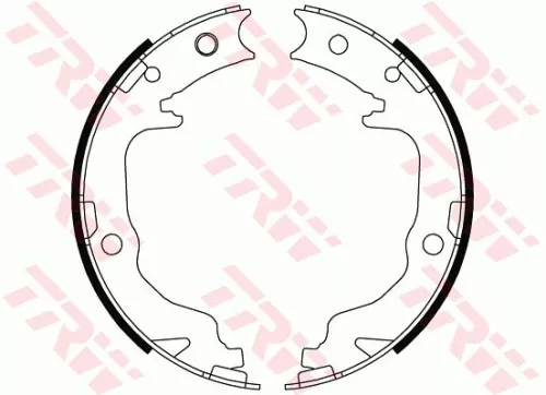 Brake Shoe Set, parking brake