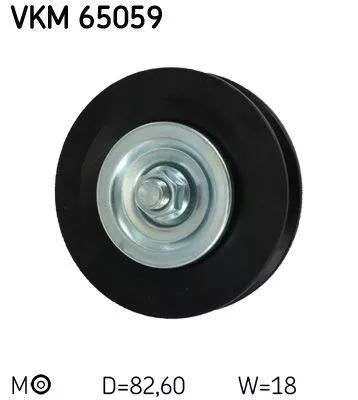 SKF Tensioner Pulley, V-belt (VKM65059)