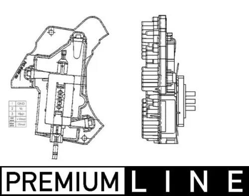 MAHLE Regulator, interior blower (ABR24000P)