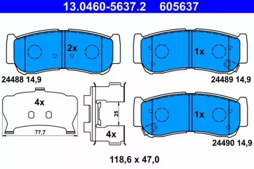 Brake Pad Set, disc brake