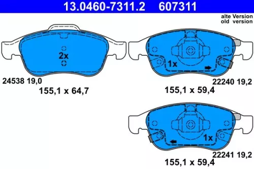 Brake Pad Set, disc brake