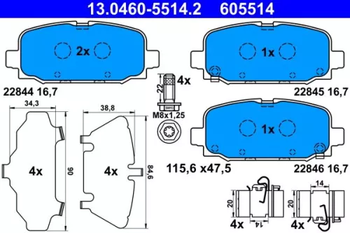 Brake Pad Set, disc brake