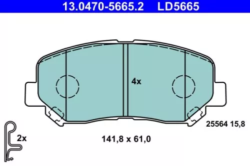 Brake Pad Set, disc brake