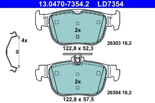 Brake Pad Set, disc brake