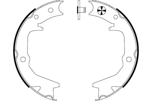 Brake Shoe Set, parking brake