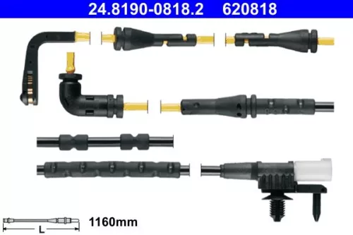 Warning Contact, brake pad wear
