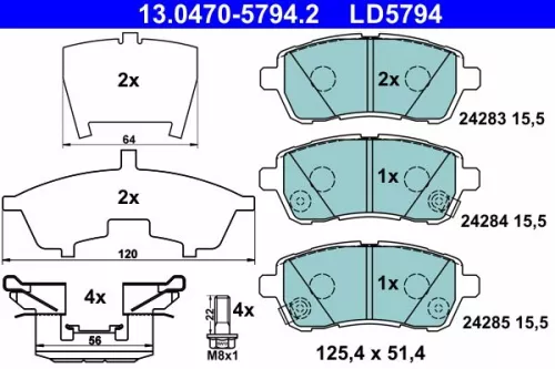 Brake Pad Set, disc brake