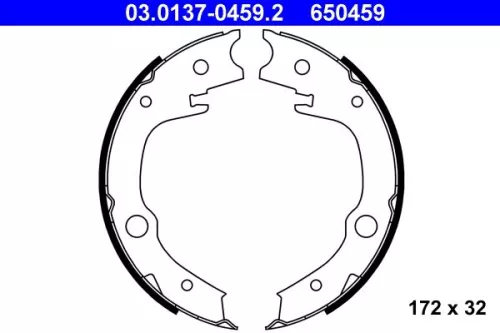 Brake Shoe Set, parking brake