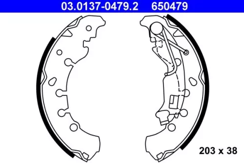 ATE Brake Shoe Set (03.0137-0479.2)