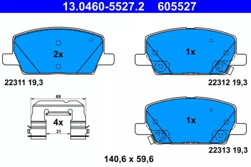 Brake Pad Set, disc brake