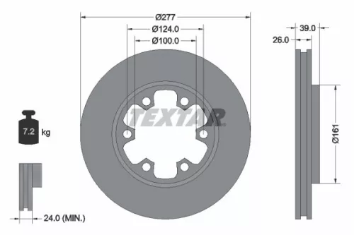 TEXTAR Brake Disc (92059000)