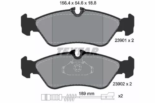 TEXTAR Brake Pad Set, disc brake (2390101)