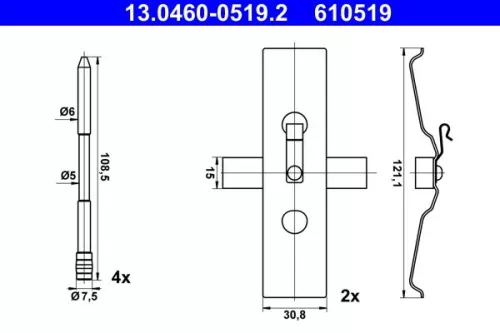 Accessory Kit, disc brake pad