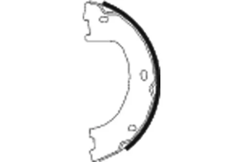 TEXTAR Brake Shoe Set, parking brake (91069000)