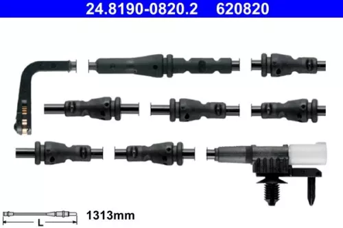 Warning Contact, brake pad wear