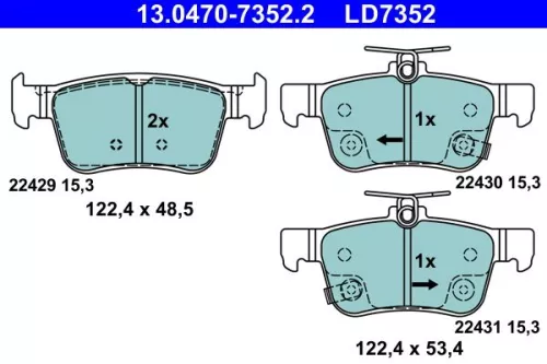 Brake Pad Set, disc brake