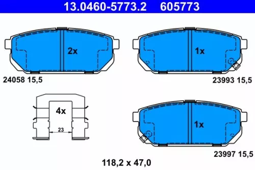 Brake Pad Set, disc brake
