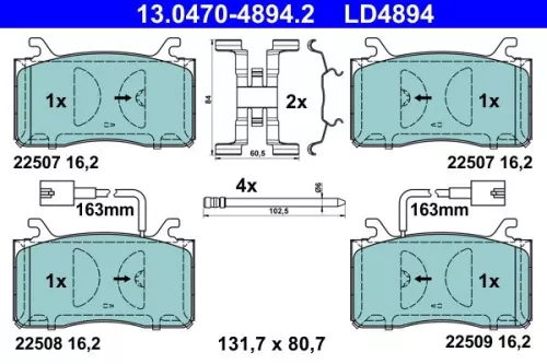 Brake Pad Set, disc brake