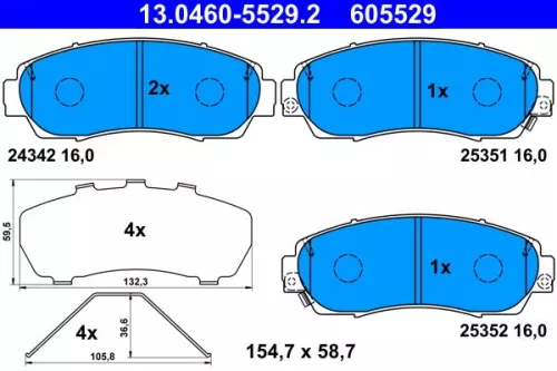 Brake Pad Set, disc brake