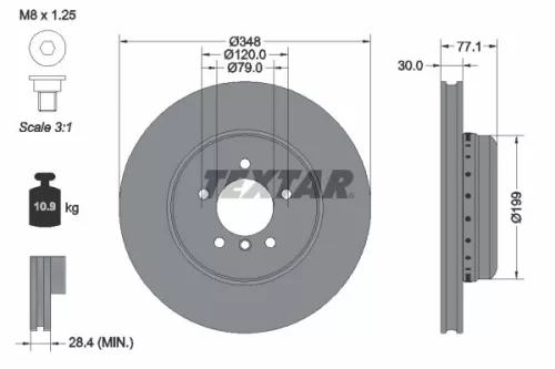 TEXTAR Brake Disc (92141825)
