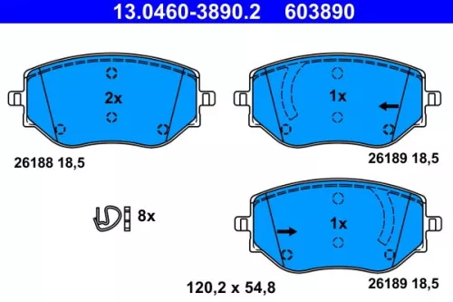 Brake Pad Set, disc brake