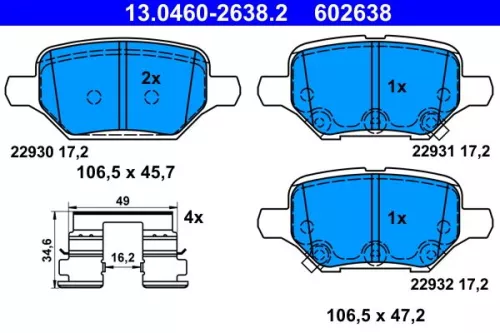 Brake Pad Set, disc brake