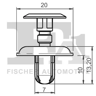 FA1 Clip, trim/protection strip (33-30004.10)