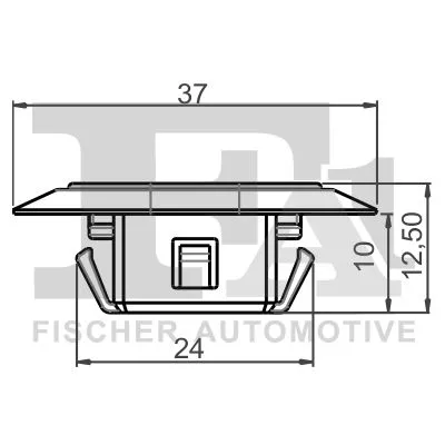 FA1 Clip, trim/protection strip (77-10005.10)