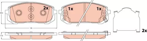 Brake Pad Set, disc brake