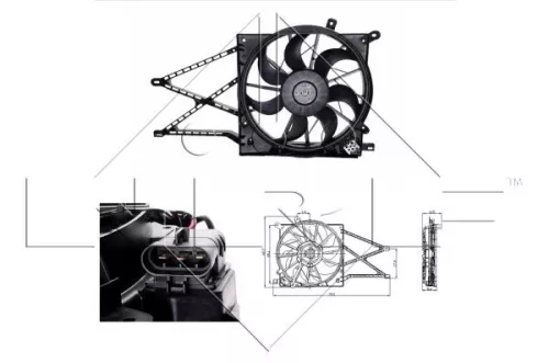 Fan, engine cooling