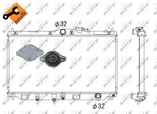 Radiator, engine cooling